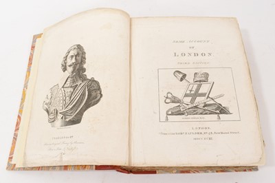 Lot 964 - Pennant - Some Account of London, third edition, London: Printed for Robert Faulder, 1793