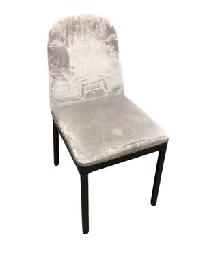 Lot 1328 - Heals Nova table & four Ellie velvet chairs