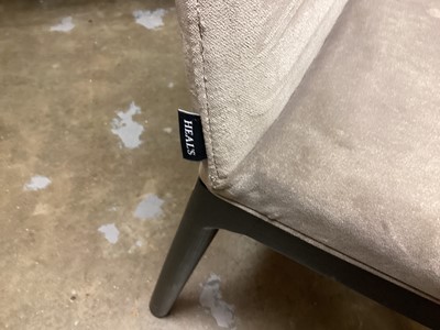 Lot 1328 - Heals Nova table & four Ellie velvet chairs
