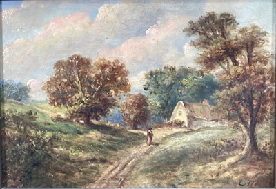 Lot 184 - Christopher Mark Maskell oil on board - East Anglian scene, signed, 18cm x 26cm, framed