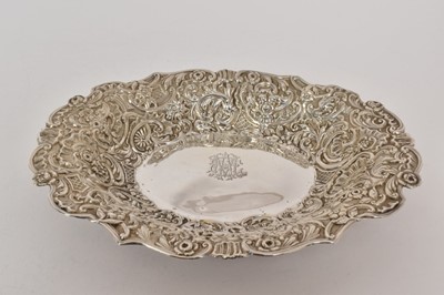 Lot 441 - Late Victorian silver bonbon dish hallmarked London