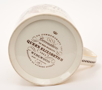 Lot 48 - Wedgwood 1953 Coronation mug designed by Richard Guyatt