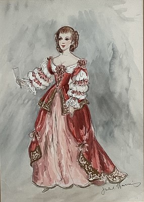 Lot 268 - Julie Harris (late 20th century) costume design for the film 'The Slipper and the Rose' 1976 starring Gemma Craven and Richard Chamberlain, directed by Bryan Forbes