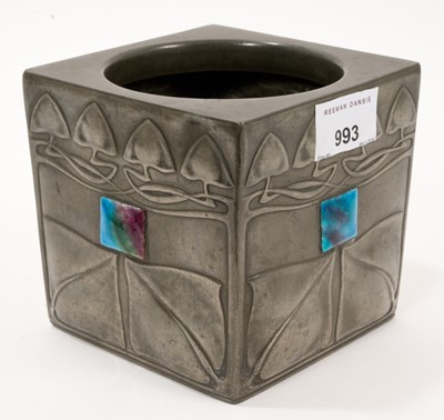 Lot 993 - Liberty Tudric pewter biscuit barrel