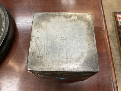 Lot 993 - Liberty Tudric pewter biscuit barrel