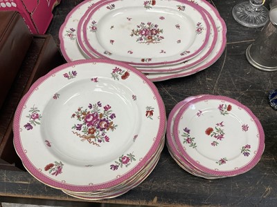 Lot 146 - Collection of Booths Lowestoft pattern tablewares