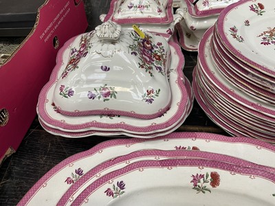 Lot 146 - Collection of Booths Lowestoft pattern tablewares