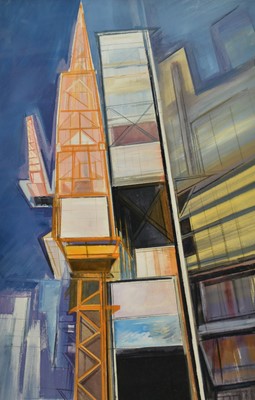 Lot 1163 - *Joyce Pallot (1912-2004) watercolour - Cranes, signed, 70cm x 45cm, in glazed frame