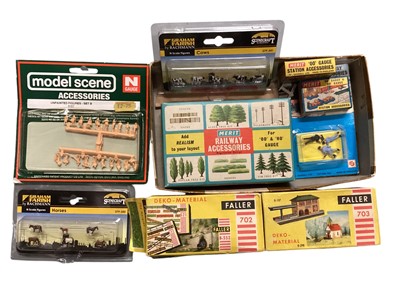 Lot 308 - Merit & other manufacturers Railway accessories and transfer stickers (1 box)