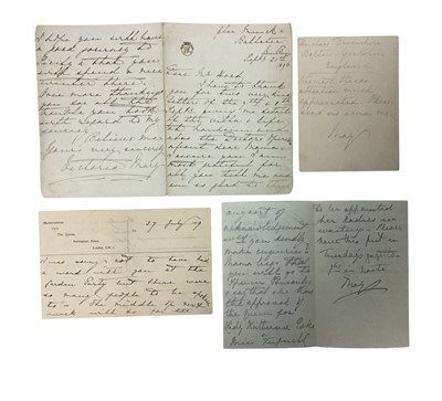 Lot 39 - Sir Alexander Nelson Hood, 5th Duke of Brontë, KCVO, OCI (1854-1938) - fascinating group of correspondence