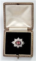 Lot 36 - Very fine Edwardian platinum, gold, diamond,...