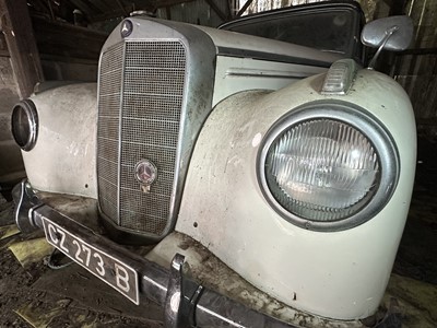 Lot 3 - 1952 Mercedes - Benz 220 Type A Cabriolet, reg. no. FCF 902D