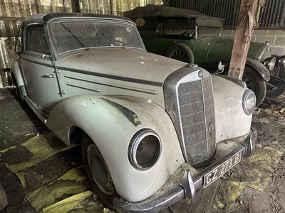 Lot 3 - 1952 Mercedes - Benz 220 Type A Cabriolet, reg. no. FCF 902D