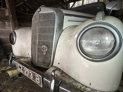 Lot 3 - 1952 Mercedes - Benz 220 Type A Cabriolet, reg. no. FCF 902D
