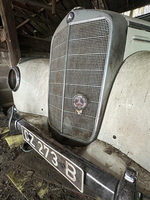 Lot 3 - 1952 Mercedes - Benz 220 Type A Cabriolet, reg. no. FCF 902D