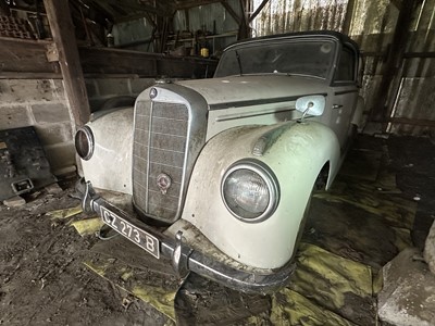 Lot 3 - 1952 Mercedes - Benz 220 Type A Cabriolet, reg. no. FCF 902D