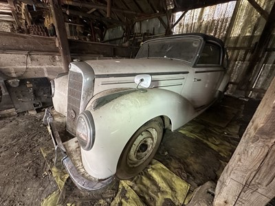 Lot 3 - 1952 Mercedes - Benz 220 Type A Cabriolet, reg. no. FCF 902D