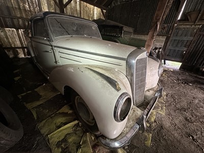 Lot 3 - 1952 Mercedes - Benz 220 Type A Cabriolet, reg. no. FCF 902D