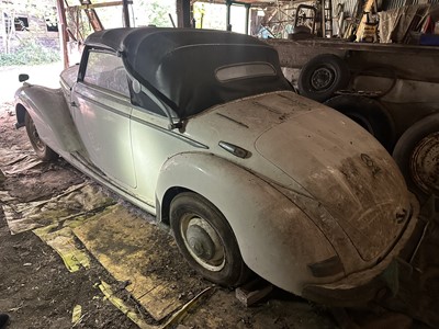 Lot 3 - 1952 Mercedes - Benz 220 Type A Cabriolet, reg. no. FCF 902D