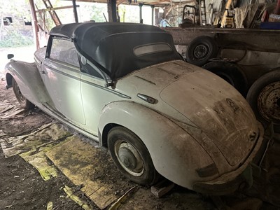 Lot 3 - 1952 Mercedes - Benz 220 Type A Cabriolet, reg. no. FCF 902D