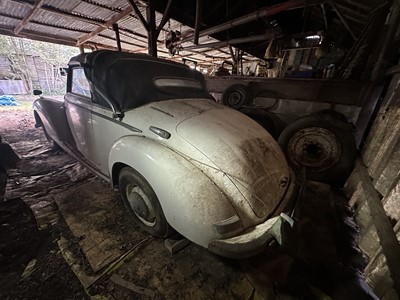Lot 3 - 1952 Mercedes - Benz 220 Type A Cabriolet, reg. no. FCF 902D