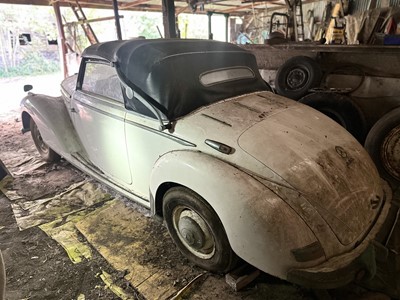 Lot 3 - 1952 Mercedes - Benz 220 Type A Cabriolet, reg. no. FCF 902D
