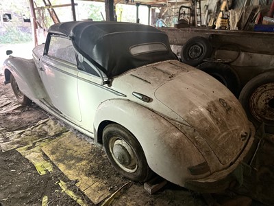 Lot 3 - 1952 Mercedes - Benz 220 Type A Cabriolet, reg. no. FCF 902D