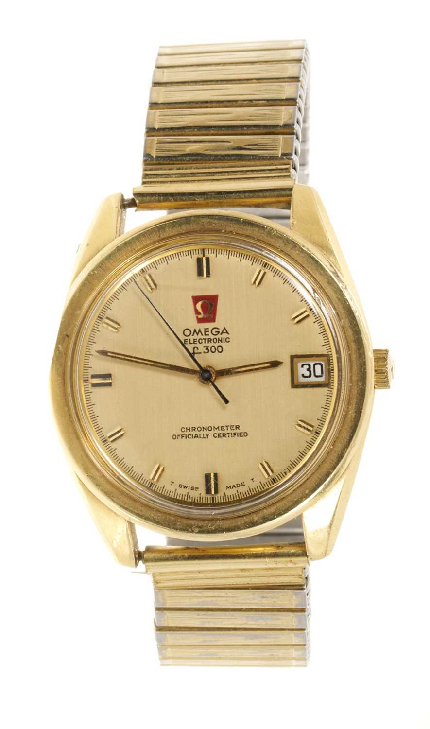 Lot 805 - 1970s gentlemen's Omega Electronic f300 chronometer wristwatch