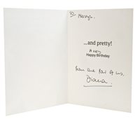 Lot 83 - HRH Diana Princess of Wales - an amusing...