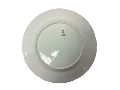 Lot 138 - H.M. King Edward VII, scarce Spode Copeland China dinner plate made for the Royal Yacht Victoria and Albert with painted crowned ERVII cyphers within garters and fouled anchor badges with garters...