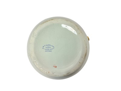 Lot 148 - Scarce King Edward VII, Spode Copeland China water jug made for the Royal Yacht Victoria & Albert with crowned garter inscribed 'Royal Yacht', blue and gilt scroll decoration with scroll ha...