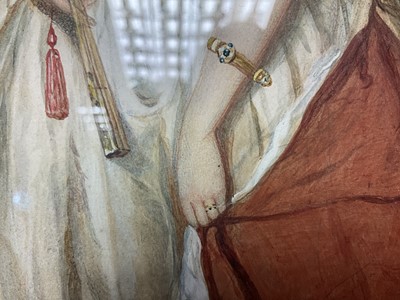 Lot 155 - Reginald Easton (1807-1893), fine Victorian watercolour on paper