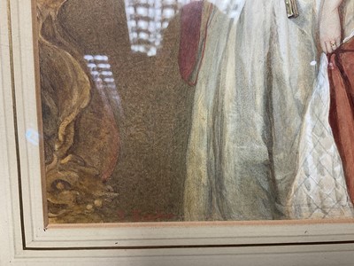 Lot 155 - Reginald Easton (1807-1893), fine Victorian watercolour on paper