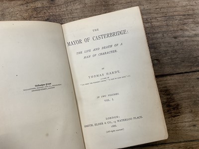 Lot 995 - Thomas Hardy - Major of Casterbridge, 1886 first edition in book form