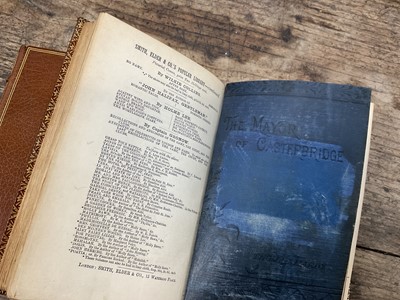 Lot 995 - Thomas Hardy - Major of Casterbridge, 1886 first edition in book form