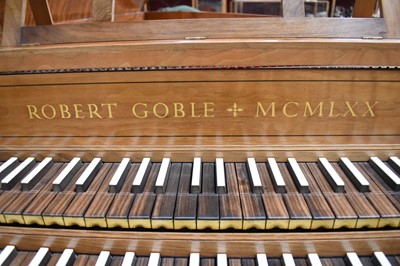 Lot 1698 - Good modern harpsichord by Robert Goble, 1970