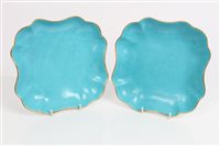 Lot 140 - Pair of 18th century Worcester concave-sided...