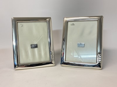 Lot 78 - Pair of silver photo frames