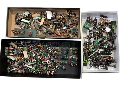 Lot 2748 - Collection of approximately 900 15mm scale painted figures of soldiers, including around 600 Napoleonic and 300 ancient warriors