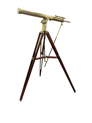 Lot 2424 - Fine Victorian brass telescope by Watson on tripod stand