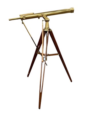 Lot 2424 - Fine Victorian brass telescope by Watson on tripod stand