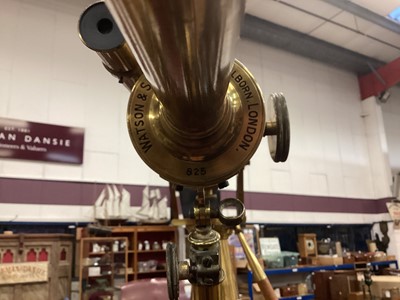 Lot 2424 - Fine Victorian brass telescope by Watson on tripod stand