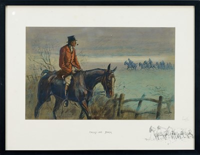 Lot 1227 - *Snaffles, Charles Johnson Payne (1884-1967) signed print - Tally-ho Back, 37cm x 48cm, in glazed frame
