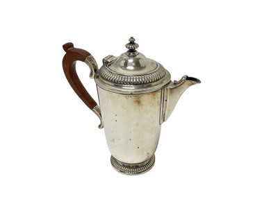 Lot 420 - Silver hot water jug