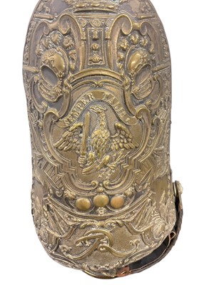Lot 821 - Early 20th century Imperial German Grenadiers 1st Foot Guards full dress mitre cap