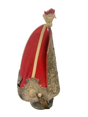 Lot 821 - Early 20th century Imperial German Grenadiers 1st Foot Guards full dress mitre cap