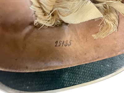 Lot 822 - Scarce Imperial German Hesse Lieb-Garde Infantry Regiment NCO’s pickelhaube with full dress yak hair plume.