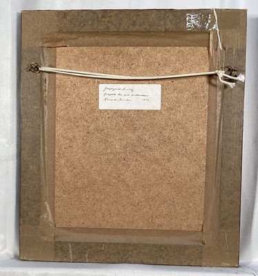 Lot 11 - Richard Inman (Richard Drew, known as Zacron (British, 1943-2012) mixed media 'Geophysical Entity', signed inscribed and dated 1972, 21 x 18cm, glazed frame
