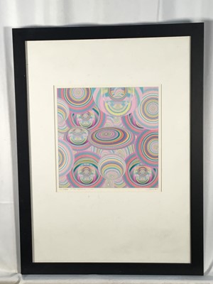 Lot 21 - Richard Drew, known as Zacron (British, 1943-2012) Archival print, Universe 13, the return, signed inscribed and numbered 1/100, I,age 25 x 25cm, glazed frame