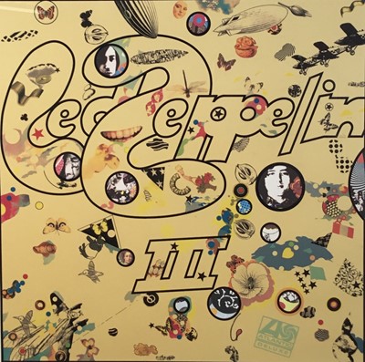 Lot 4 - Richard Drew, known as Zacron (British, 1943-2012) silkscreen print - Led Zeppelin III album cover, signed and inscribed 'Artist's proof', 49 x 49cm, glazed frame. NB: An unknown number of print...
